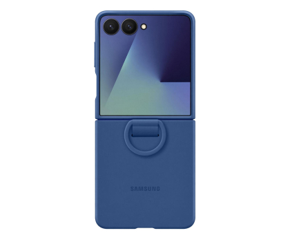 Etui do telefonów SAMSUNG Ring Case Silicone do Galaxy Z Flip7 blue